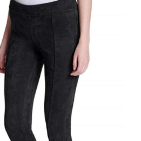 Two Pair (2) Andrew Marc Faux Suede Pull-on Ankle Pants Black - Size XS - Picture 4 of 5